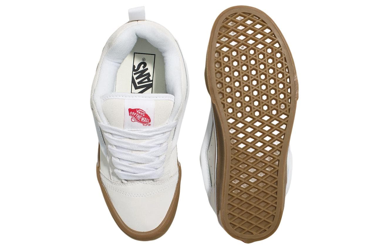 Кроссовки Vans Knu Skool Brown White - изображение 5