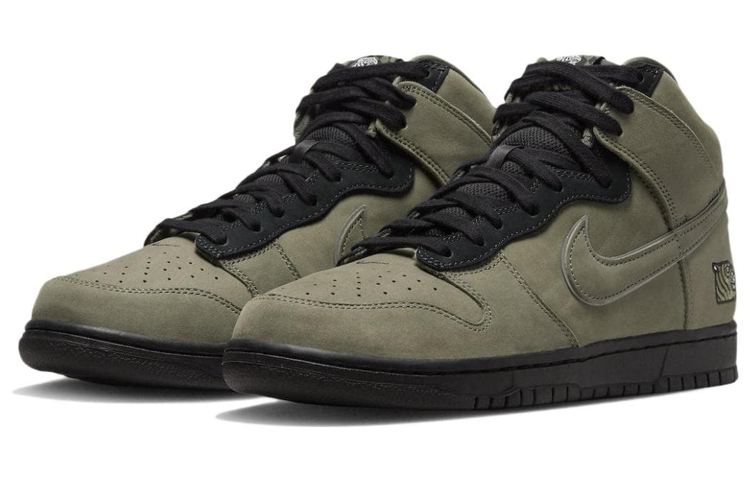 Кроссовки SoulGoods x Nike Dunk High "90s" Olive - изображение 3
