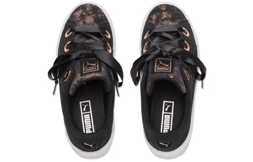 Кроссовки PUMA Platform Low Black Gold - изображение 3