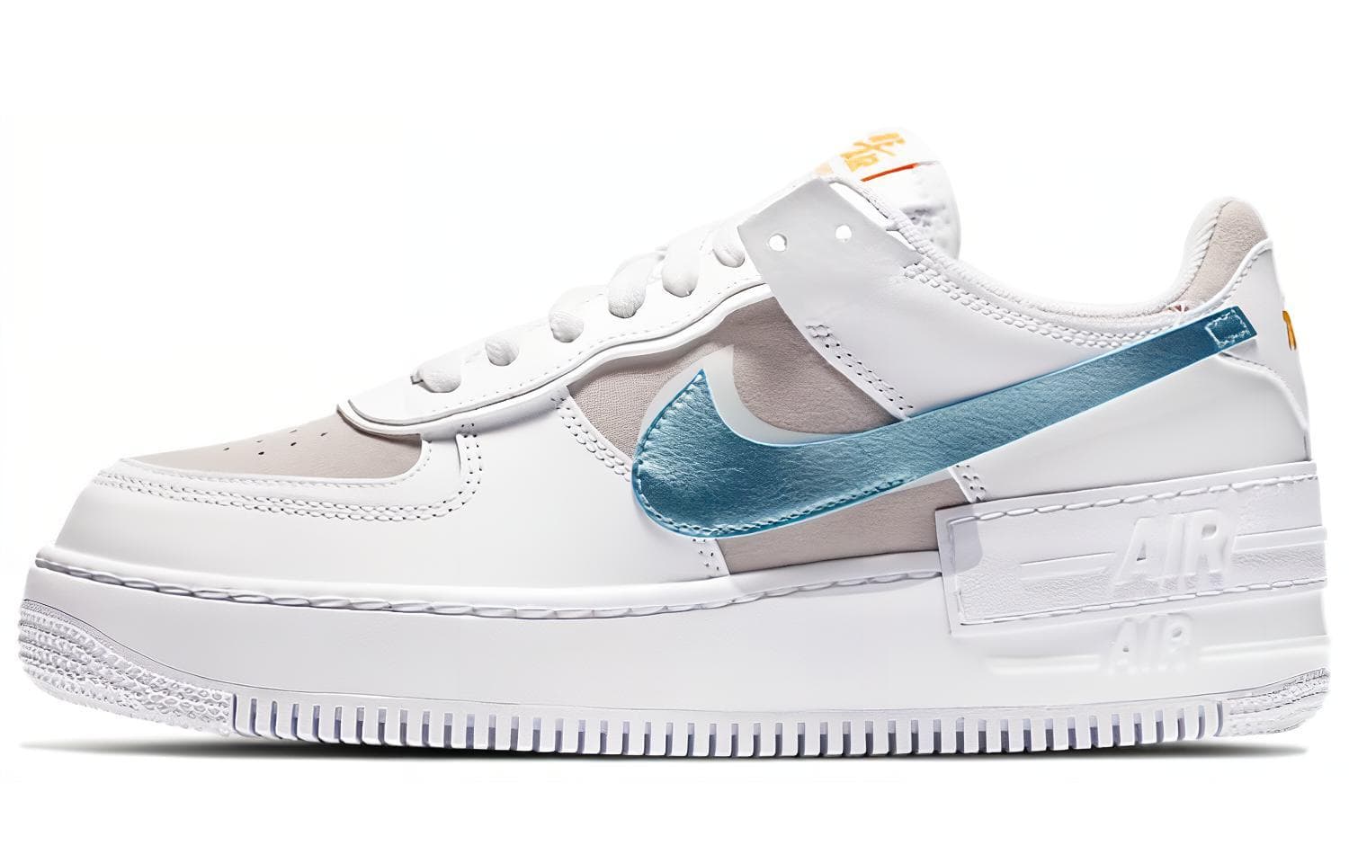 Кроссовки Nike Air Force 1 Shadow White Grey Blue