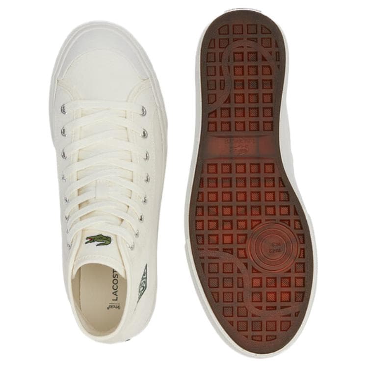 Кроссовки LACOSTE Backcourt High Топ Скейтборд Обувь Мужская Экрю - изображение 5
