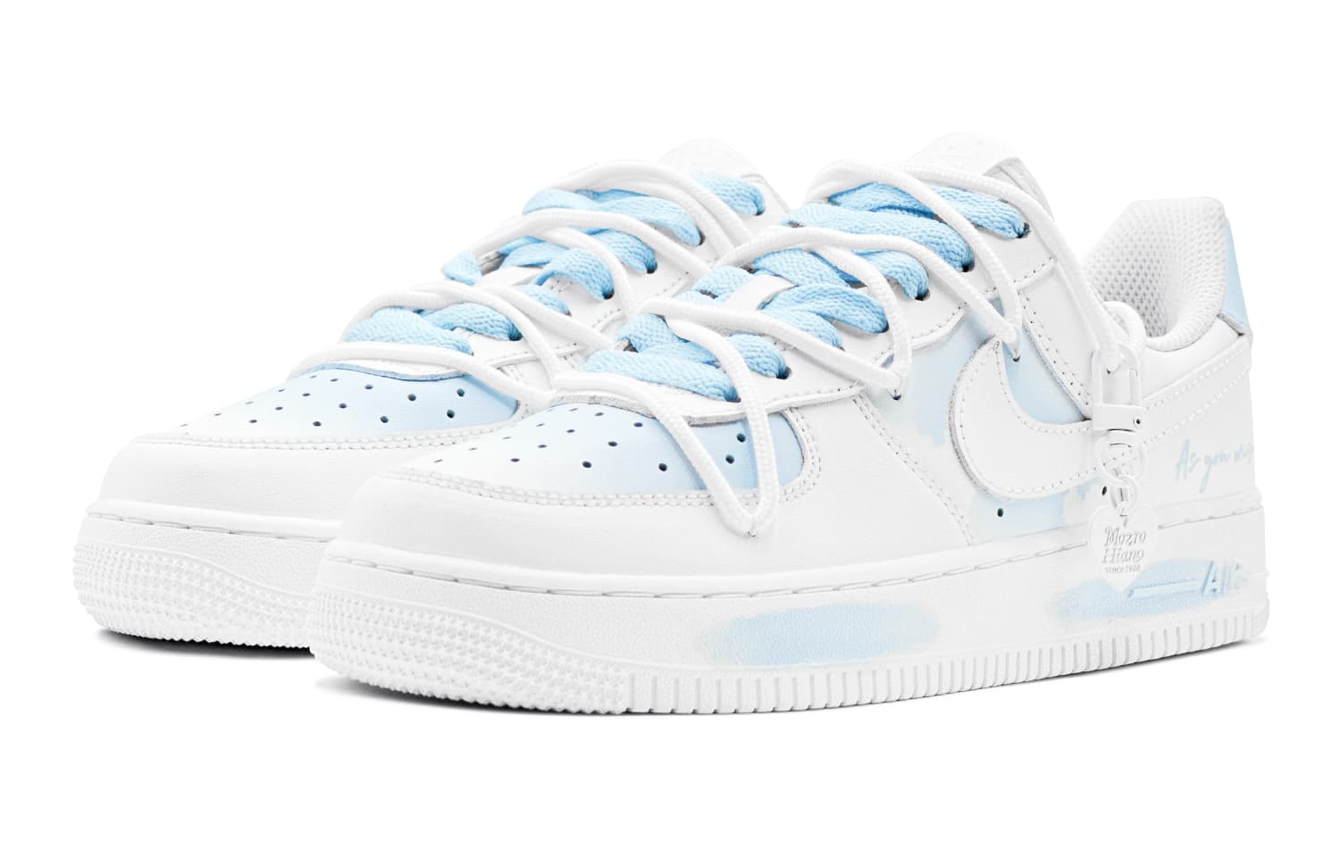 Кроссовки Nike Air Force 1 Low GS Blue White - изображение 4