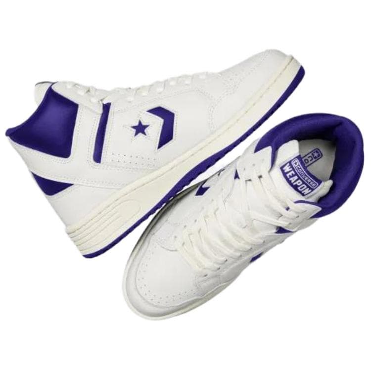 Кроссовки Converse Тонкая подошва Противоскользящая износостойкая Мид-топ Повседневная обувь для скейтборда Унисекс Белый - изображение 4