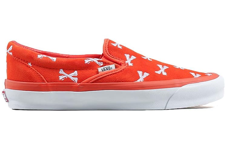 Кроссовки WTAPS x Vans Vault Classic Slip-On OG LX Orange Bone - изображение 2