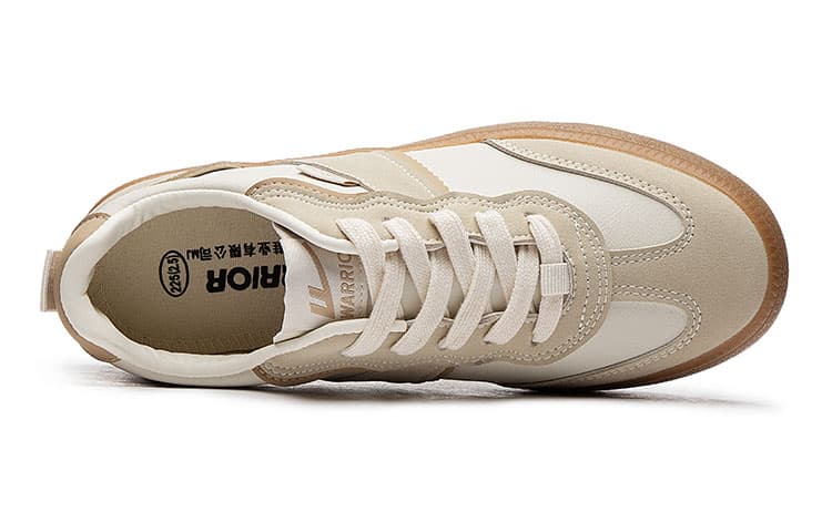 Кроссовки Warrior Retro Low-Top Beige Coffee - изображение 3