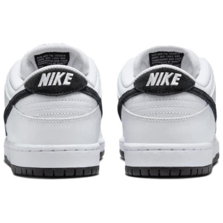 Кроссовки Nike Dunk SB Кожа Амортизация Низкие Кроссовки для скейтбординга Унисекс Белый Черный - изображение 5