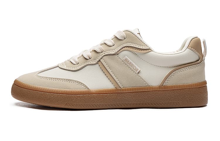 Кроссовки Warrior Retro Low-Top Beige Coffee - изображение 1
