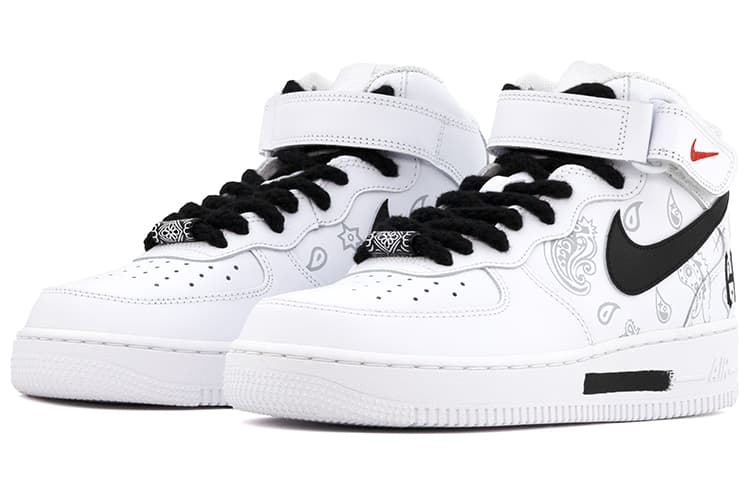 Кроссовки Nike Air Force 1 '07 Mid Black White - изображение 3
