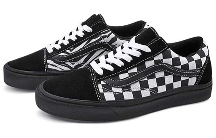 Кроссовки Vans Old Skool ComfyCush Zebra Checkerboard - изображение 3
