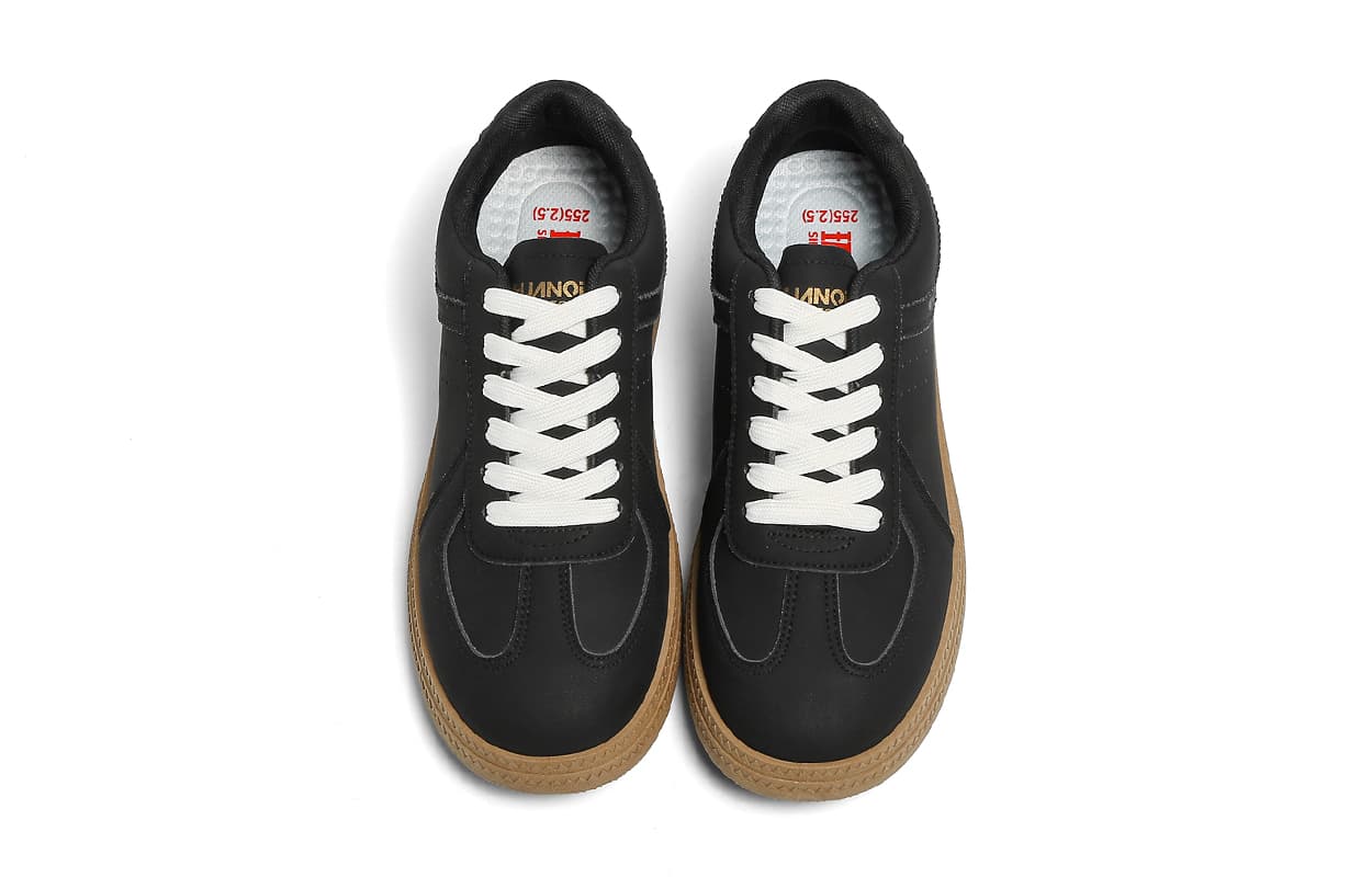 Кроссовки HUANQIU Retro Black Sneakers - изображение 5