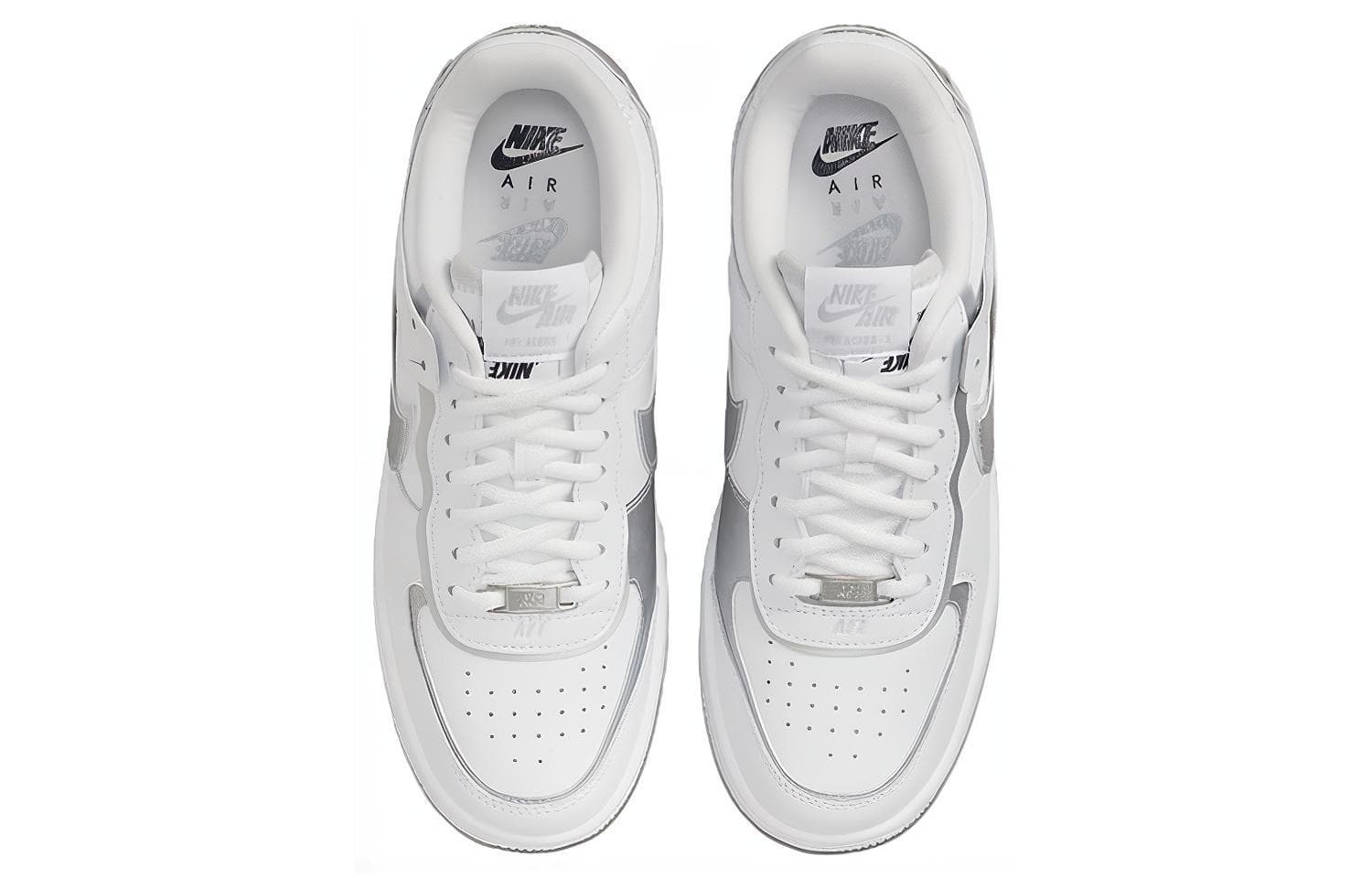 Кроссовки Nike Air Force 1 Low Shadow White Silver - изображение 4