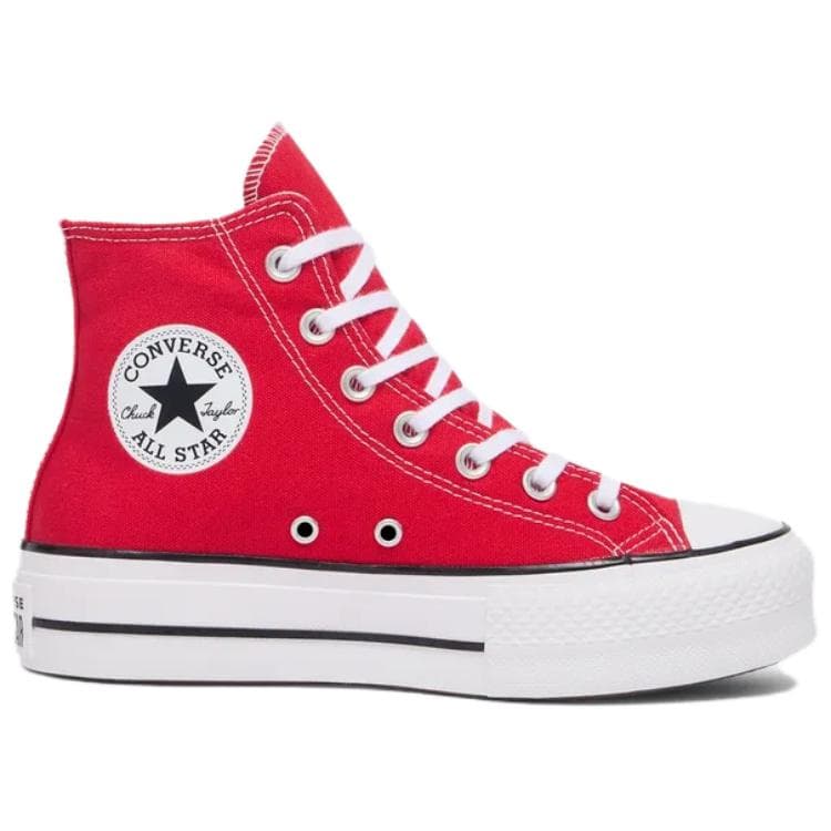 Кроссовки Converse All Star Lift Модный Повседневный Противоскользящая износостойкая Хай-топы Повседневная обувь для скейтборда Женский Ярко-красный - изображение 2