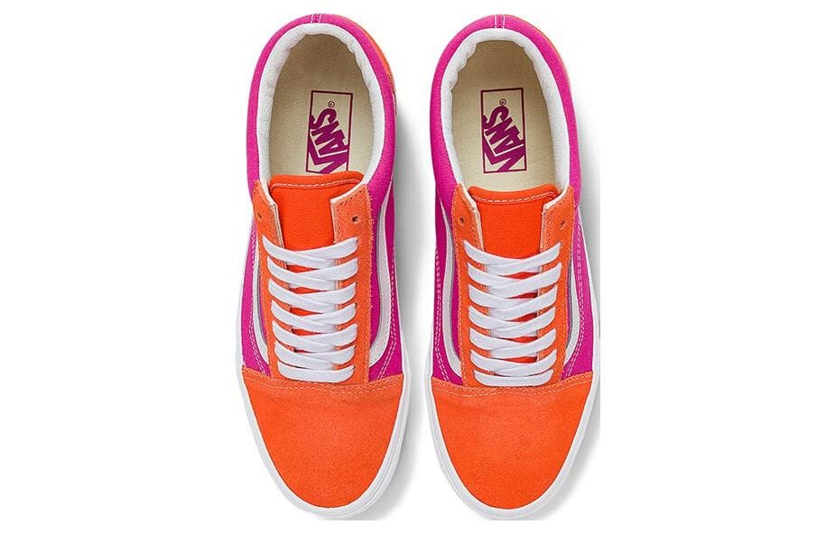 Кроссовки Vans Old Skool Pink Orange White - изображение 4