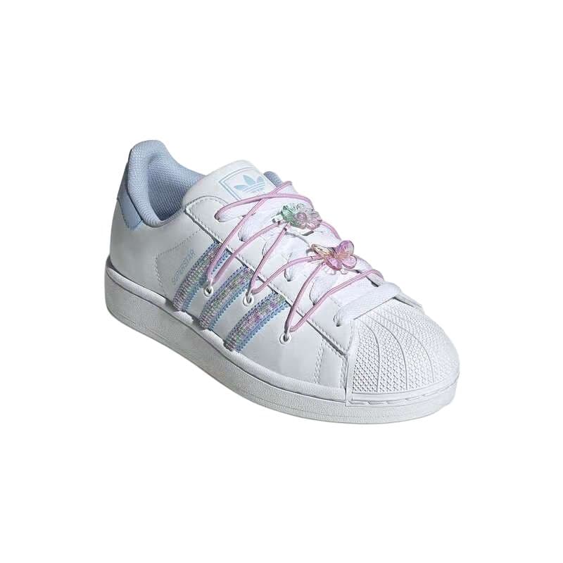Кроссовки Adidas Originals Superstar 2 Устойчивые к истиранию низкие кроссовки для скейтбординга Женские Белые - изображение 2