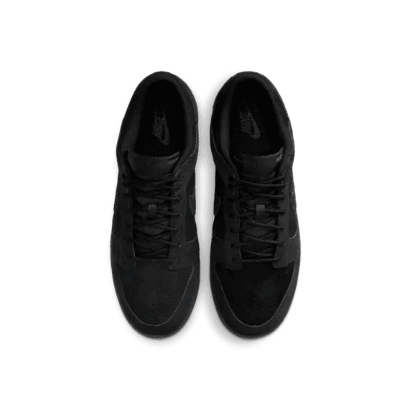 Кроссовки Nike Dunk Кожа Амортизация Низкие Кеды Скейтборд Обувь Унисекс Черные - изображение 4