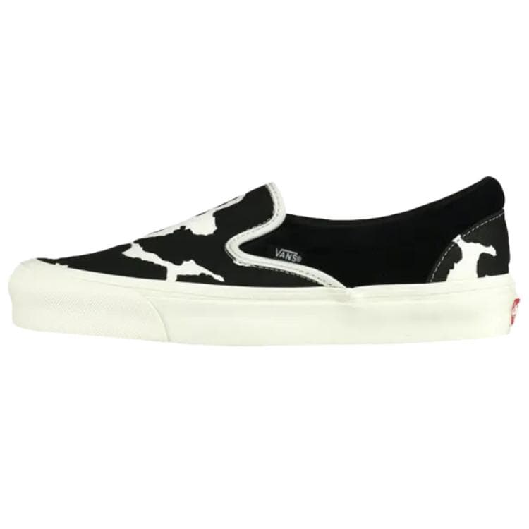 Кроссовки Vans Classic Slip On Скейтборд Обувь Мужской Черный белый - изображение 1