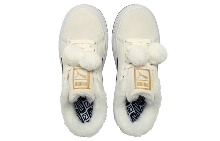 Кроссовки PUMA Suede Mayu Fur Beige - изображение 3