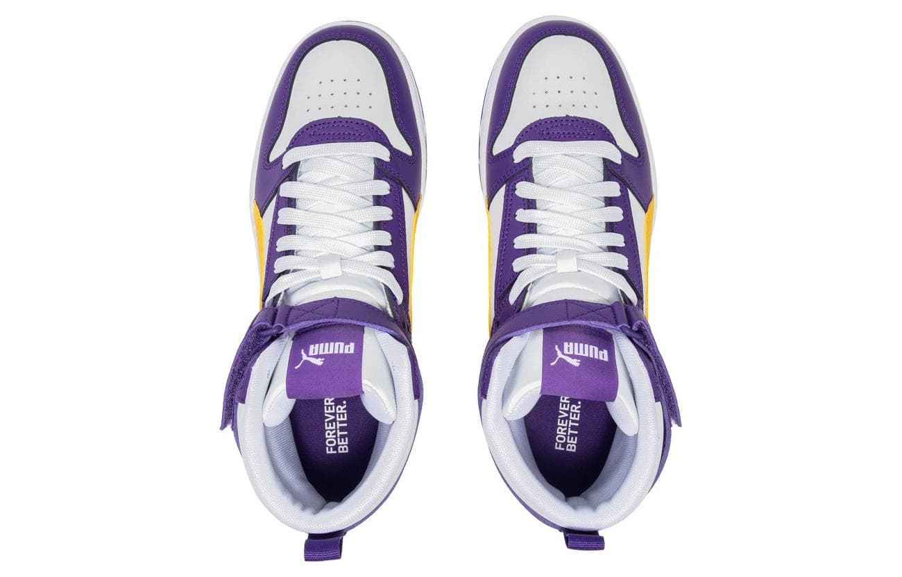 Кроссовки PUMA RBD Game White Purple Yellow - изображение 4