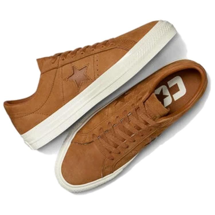 Кроссовки Converse x Cons One Star Pro Nubuck Стильные и минималистичные противоскользящие и водонепроницаемые лоу-топы унисекс коричневый - изображение 4