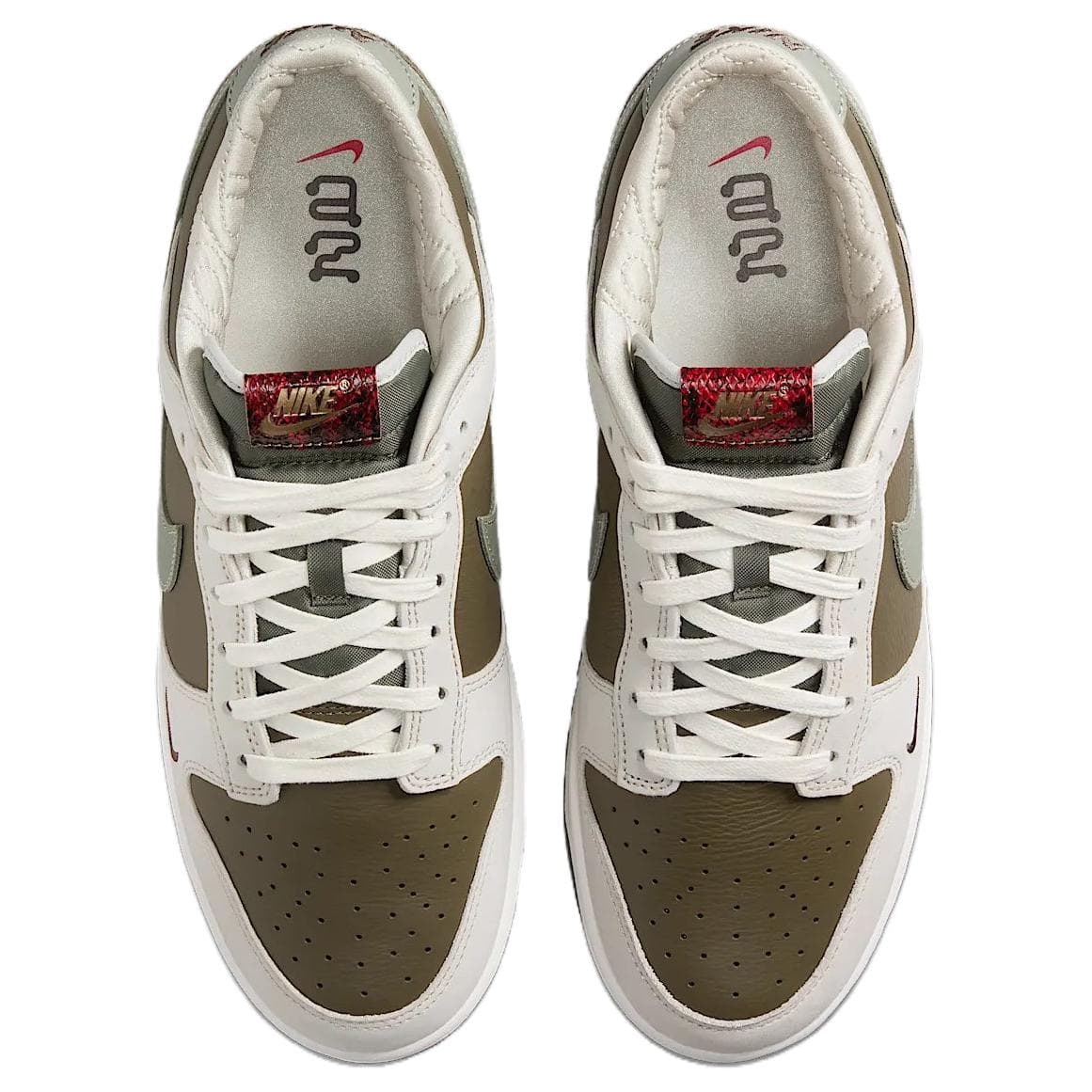 Кроссовки Nike Dunk Low Топ Скейтборд Обувь Мужская Белая Зеленая - изображение 4