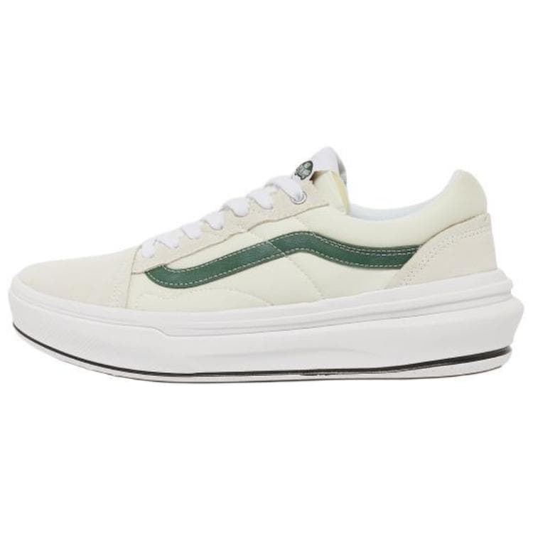 Кроссовки Vans Old Skool Low Топ Скейтборд Обувь Мужская Белая Зеленая - изображение 1