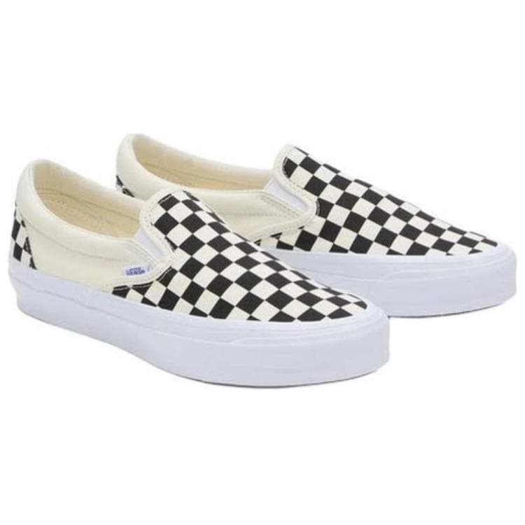 Кроссовки Vans LX Classic Slip On 98 Low Топ Скейтборд Обувь Унисекс Черный белый - изображение 2