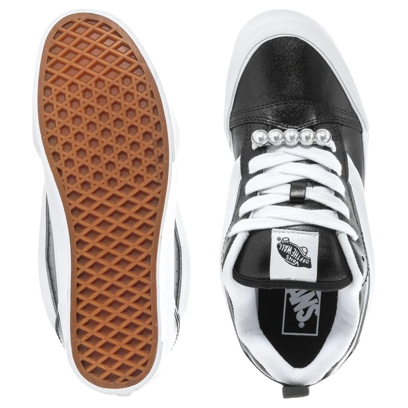 Кроссовки Vans Knu Skool Low Топ Скейтборд Обувь Женская Черная - изображение 5
