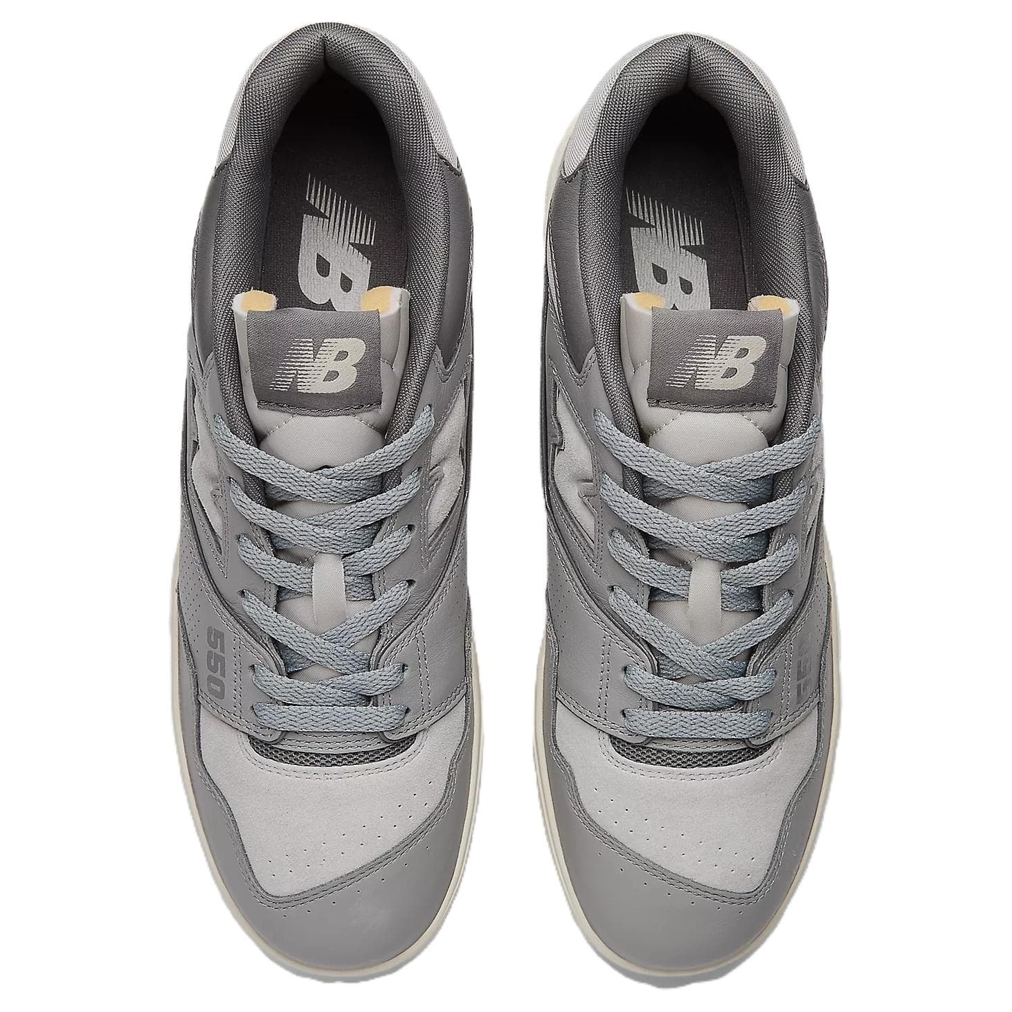 Кроссовки New Balance NB 550 Устойчивая к истиранию Низкая Скейтборд Обувь Мужская Серого цвета - изображение 4