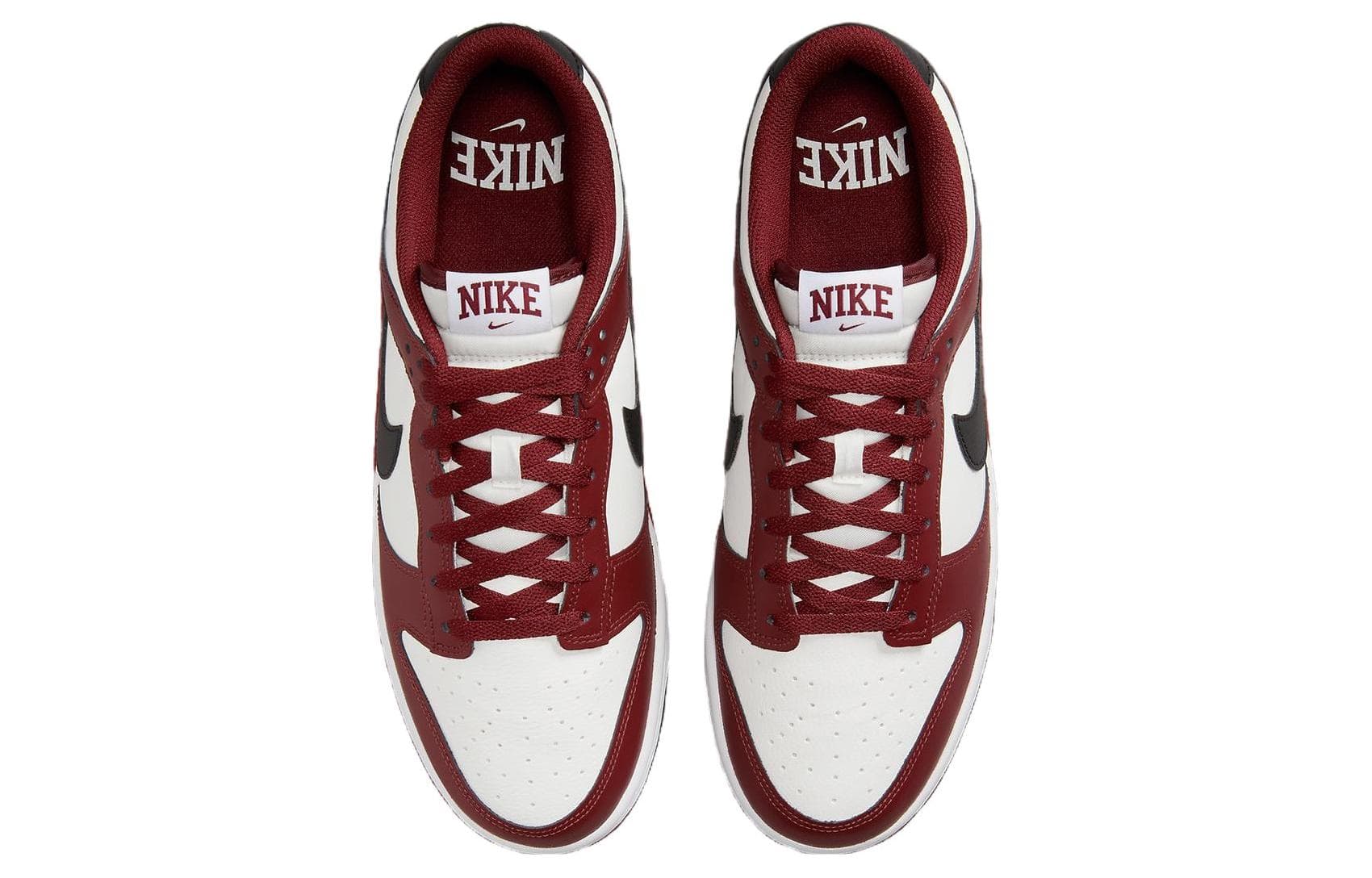 Кроссовки Nike Dunk Low White Red Black — фото 4
