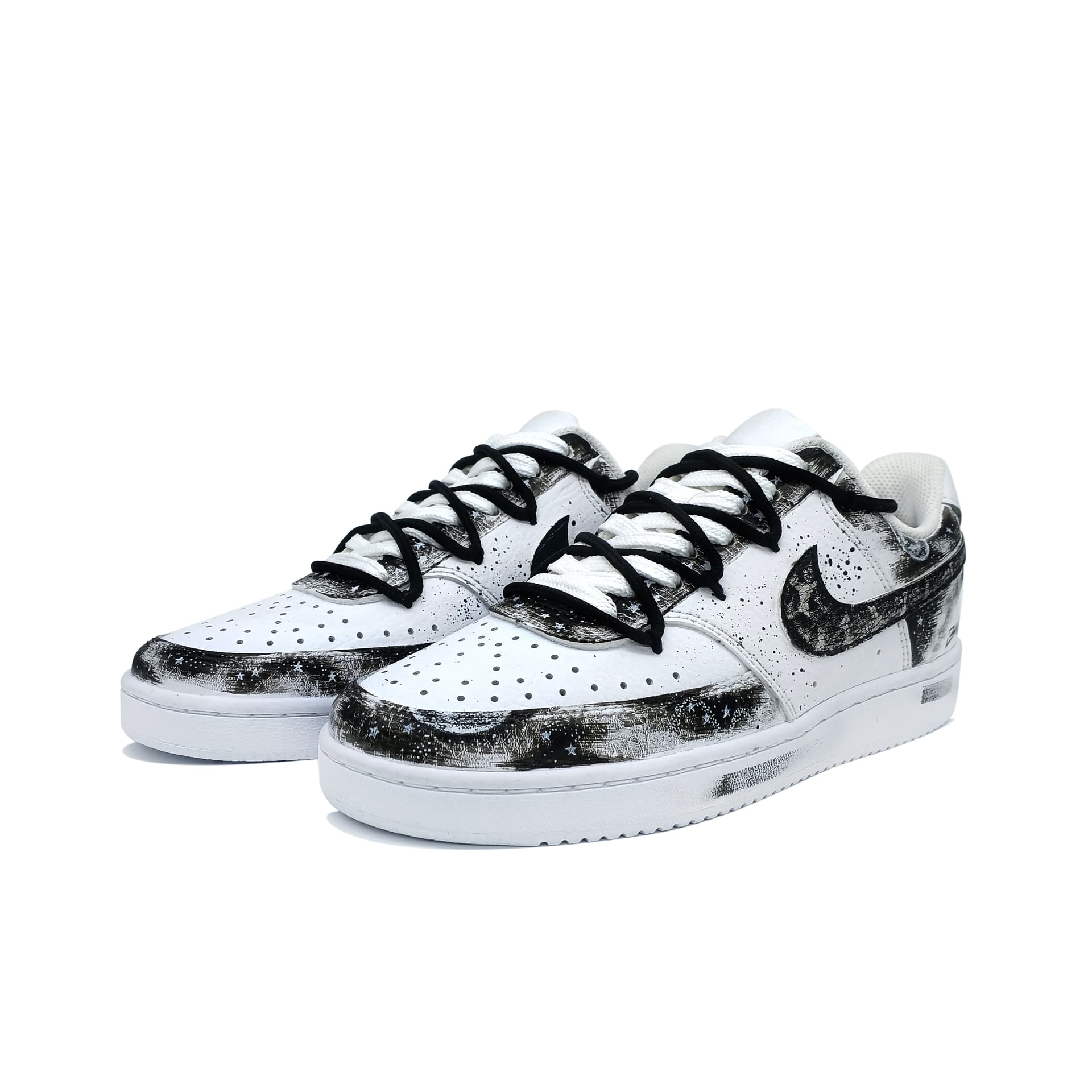 Кроссовки Nike Court Vision Low Black White - изображение 3