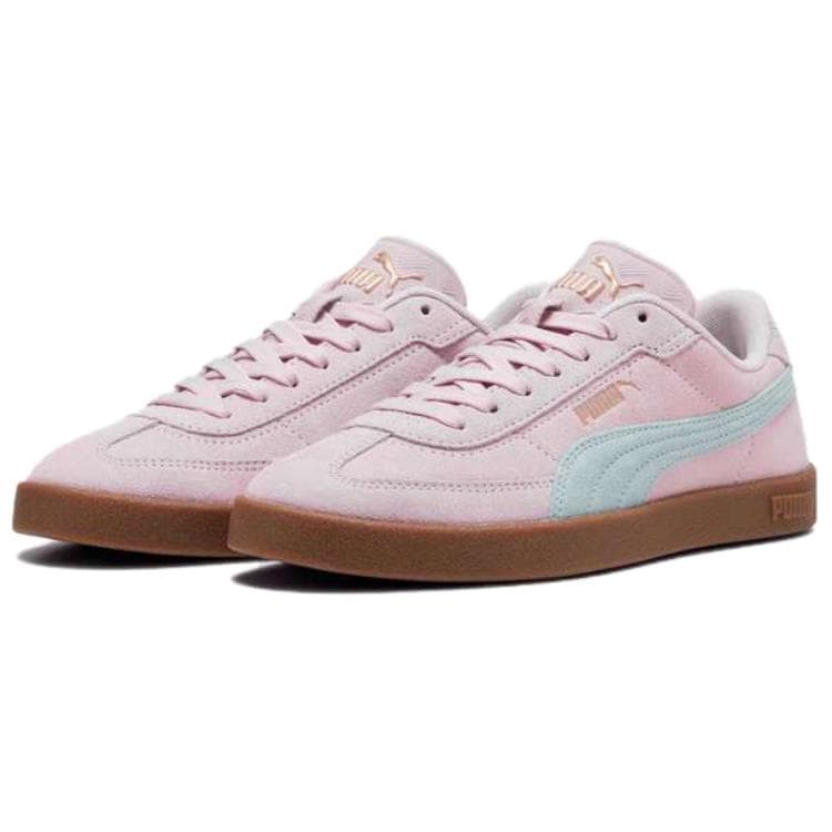Кроссовки PUMA Club II Era Устойчивые к истиранию Низкие Кеды Немецкий Армейский Унисекс Розовый Красный - изображение 3