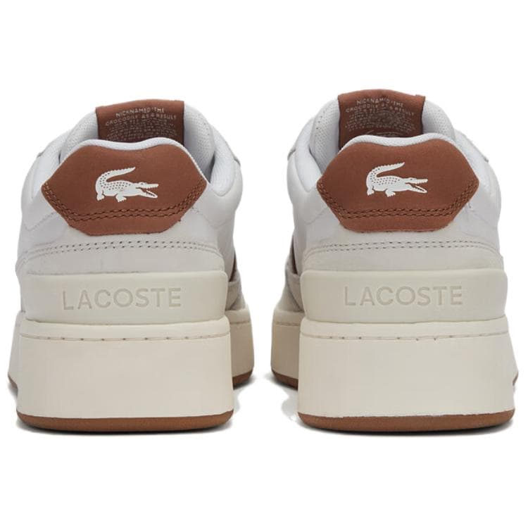 Кроссовки LACOSTE Aceclip Low Топ Скейтборд Обувь Женская Бежевая - изображение 4