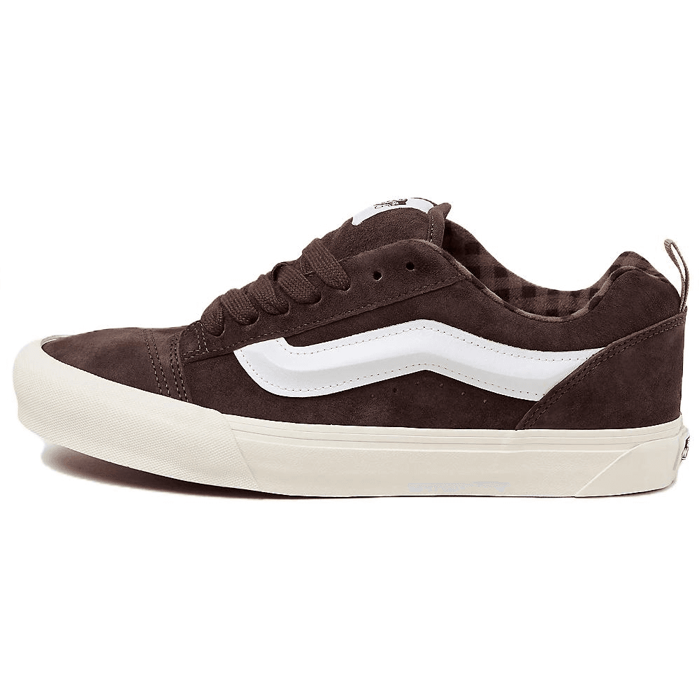 Кроссовки Vans Knu Skool Устойчивая к истиранию низкая скейтбордическая обувь для женщин коричневый цвет - изображение 1