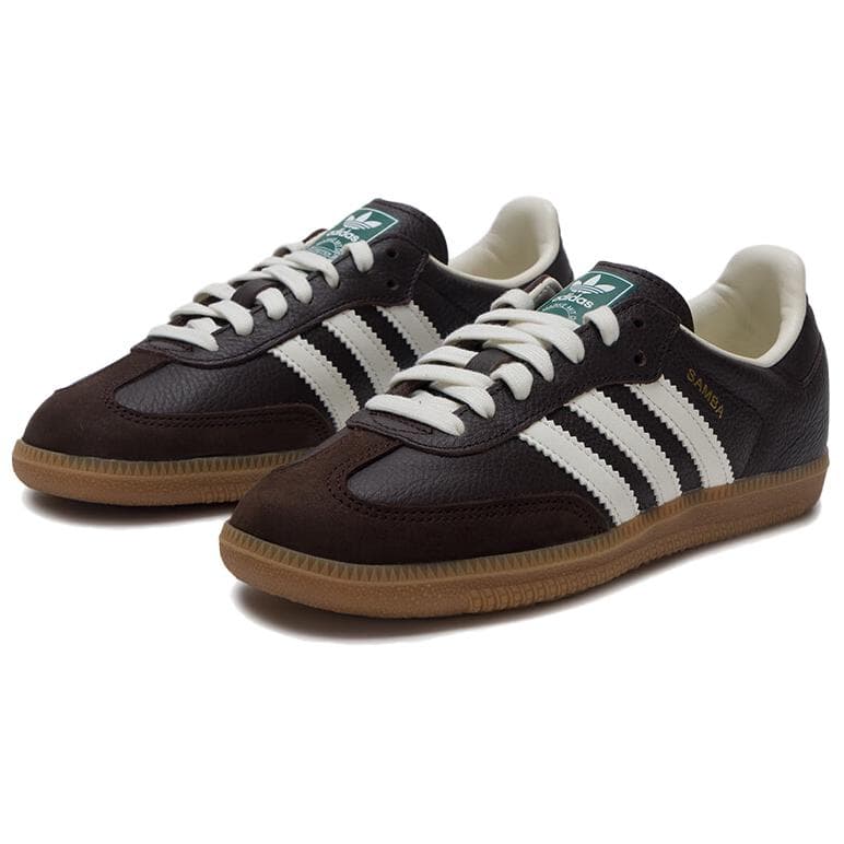 Кроссовки Adidas Originals Samba OG Low Топ Скейтборд Обувь Унисекс Темно-кофейный - изображение 2