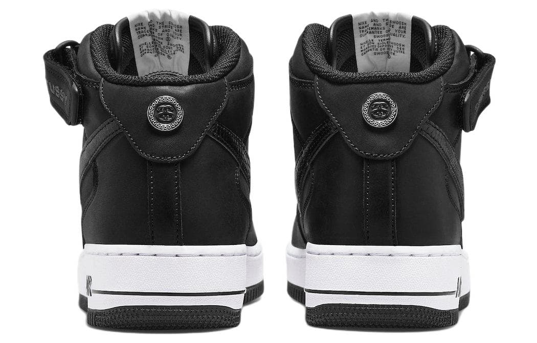 Кроссовки Stussy x Nike Air Force 1 '07 Mid SP Black — фото 5