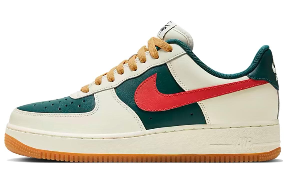 Кроссовки Nike Air Force 1 Low White Green Red
