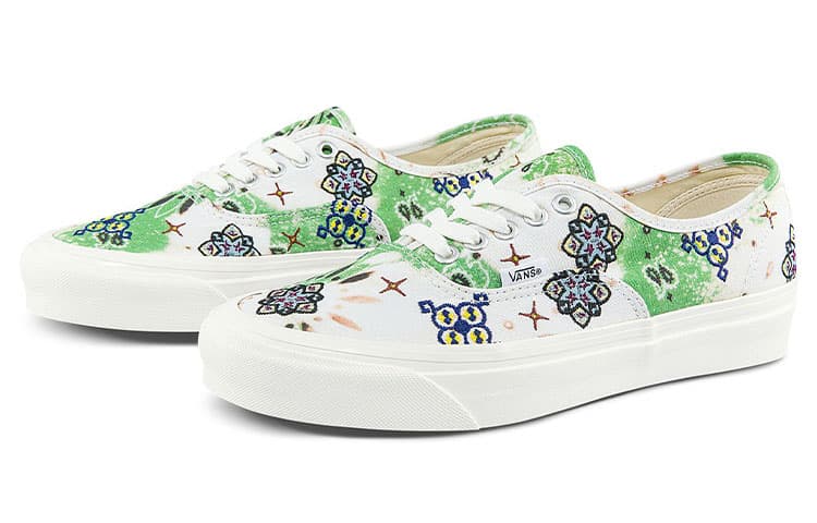 Кроссовки Vans Style 44 White Green - изображение 2