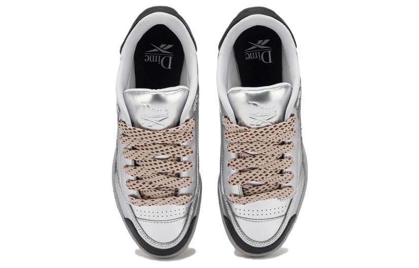 Кроссовки Dime x Reebok Club C Bulc Liquid Silver - изображение 5