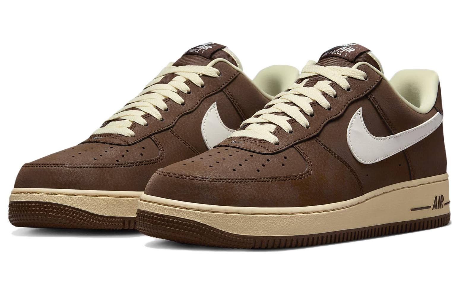 Кроссовки Nike Air Force 1 '07 Low Brown White - изображение 3