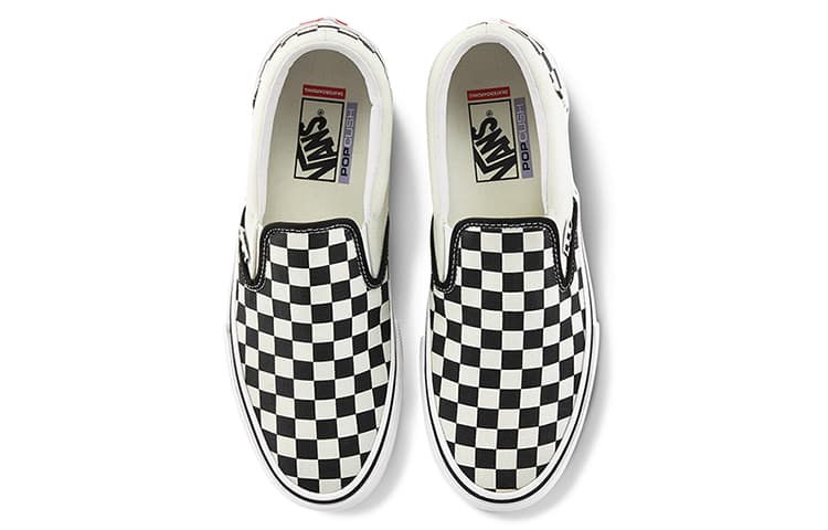 Кроссовки Vans Slip-On Skate Classics Black White - изображение 3