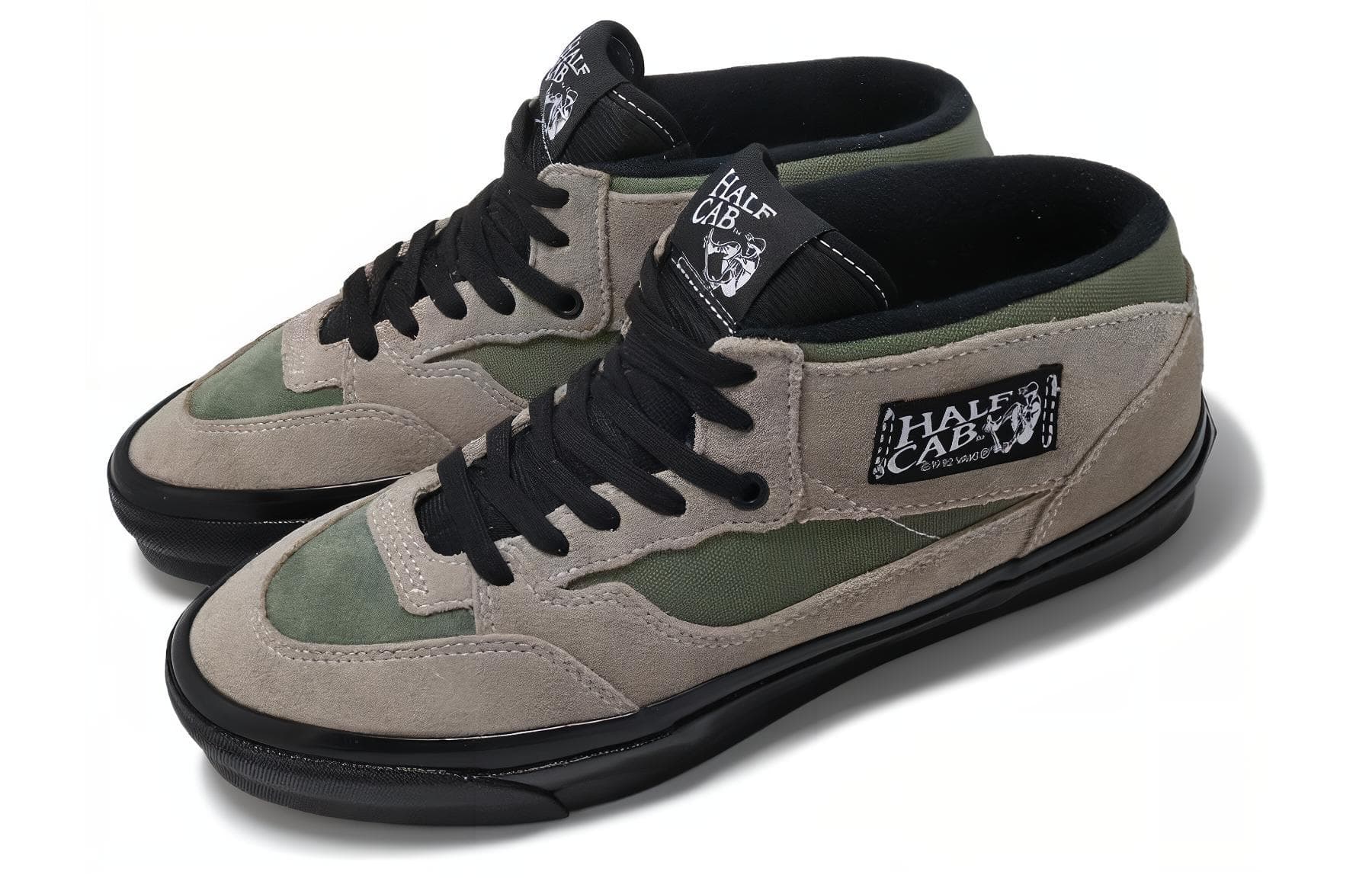 Кроссовки Vans Премиум MID Скейтборд Кроссовки Мужские Зеленые Черные - изображение 4