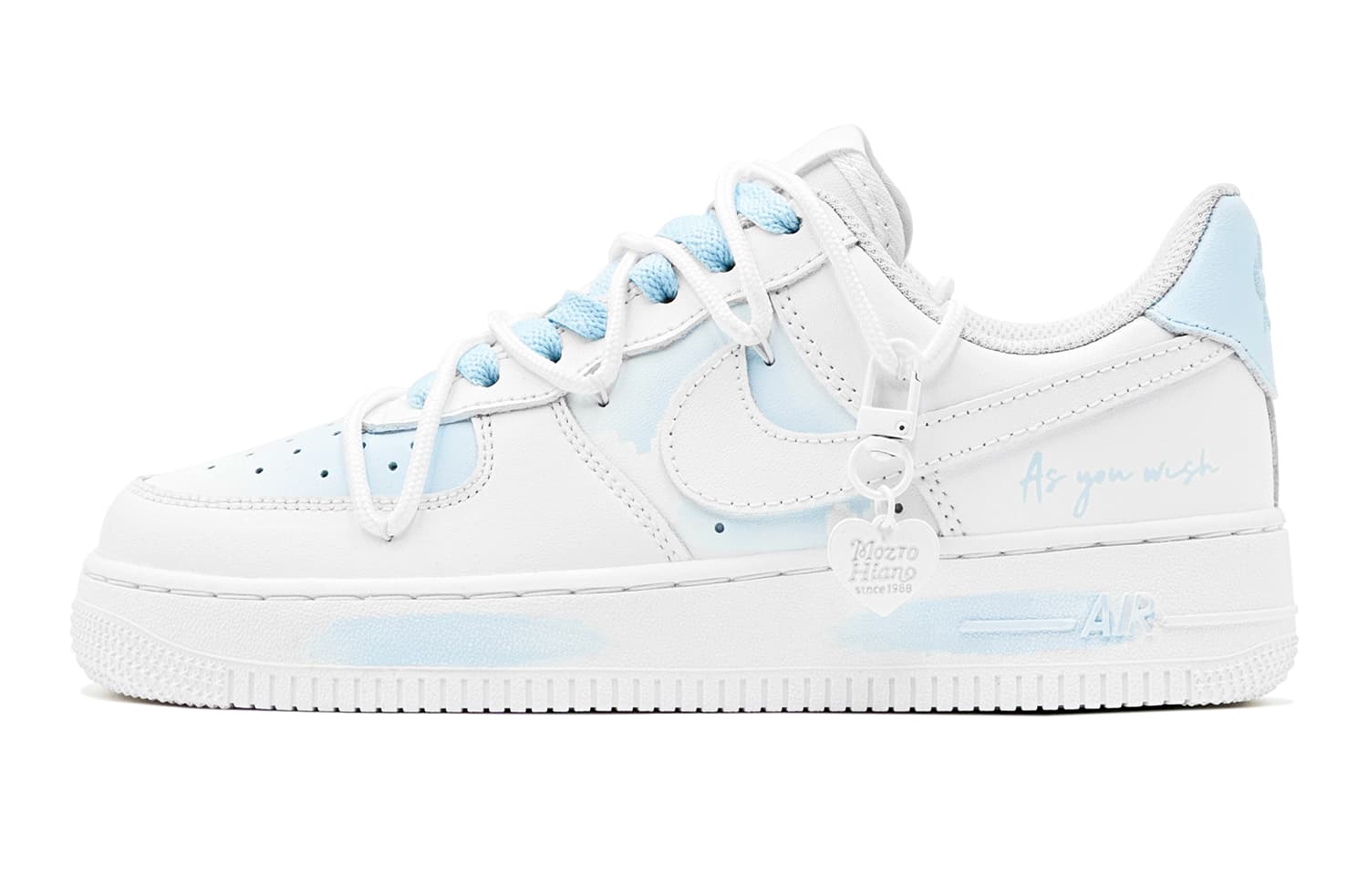 Кроссовки Nike Air Force 1 Low GS Blue White - изображение 2