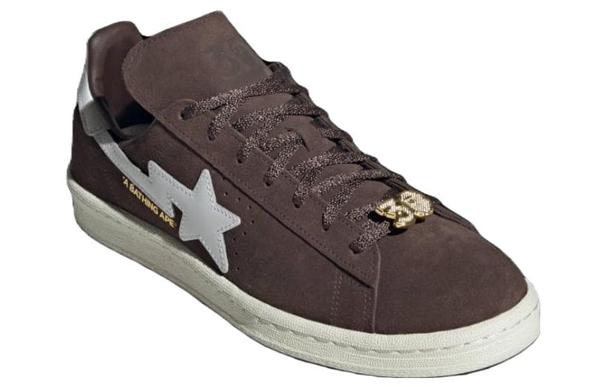 Кроссовки A BATHING APE x adidas Campus 80S Brown — фото 3