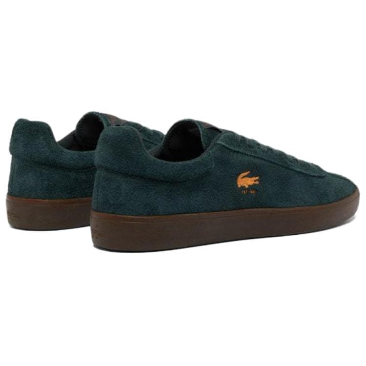 Кроссовки LACOSTE BASESHOT Искусственная замша Низкие кроссовки для скейтбординга Мужские Темно-зеленые - изображение 3