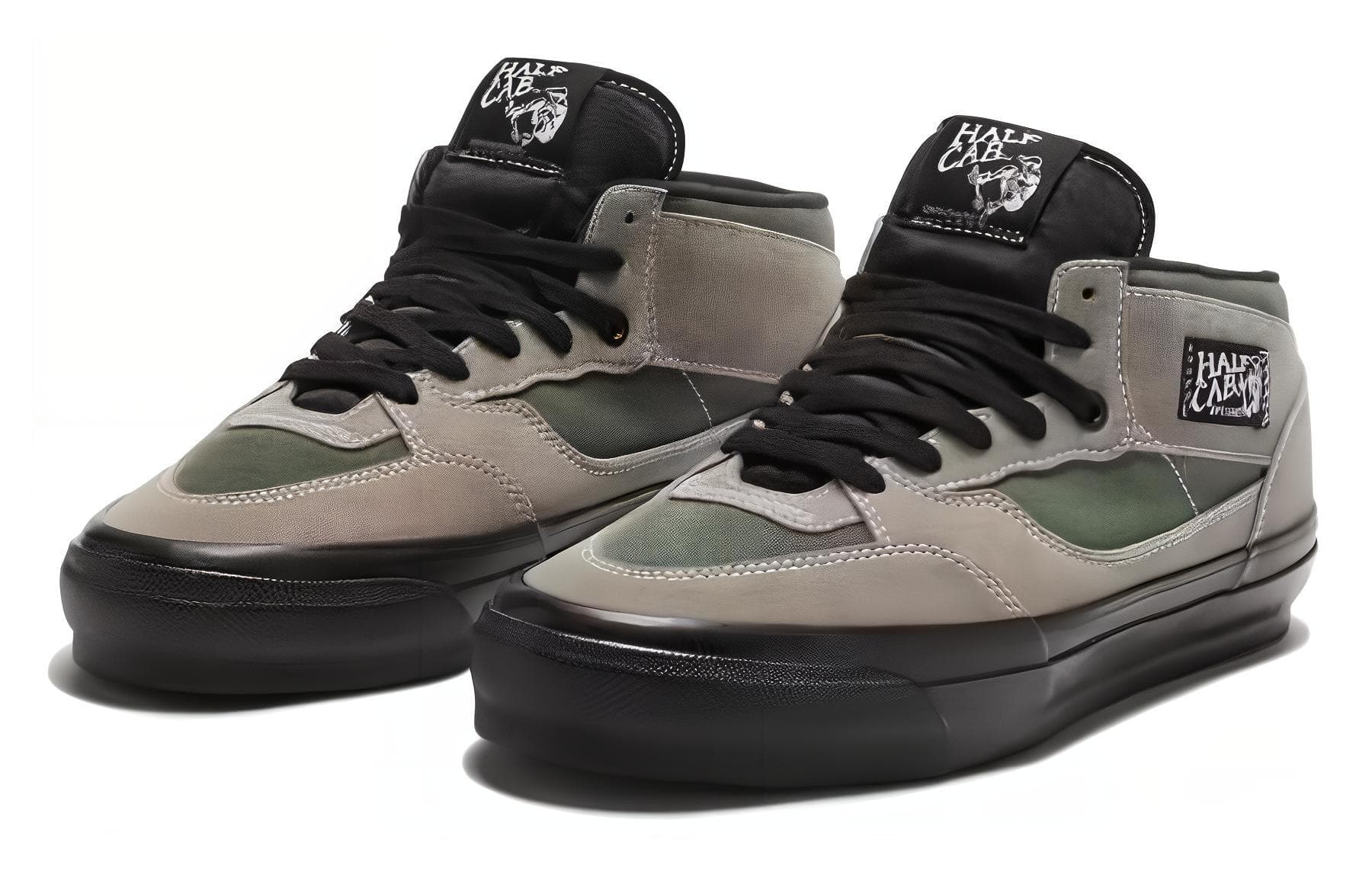 Кроссовки Vans Премиум MID Скейтборд Кроссовки Мужские Зеленые Черные - изображение 3