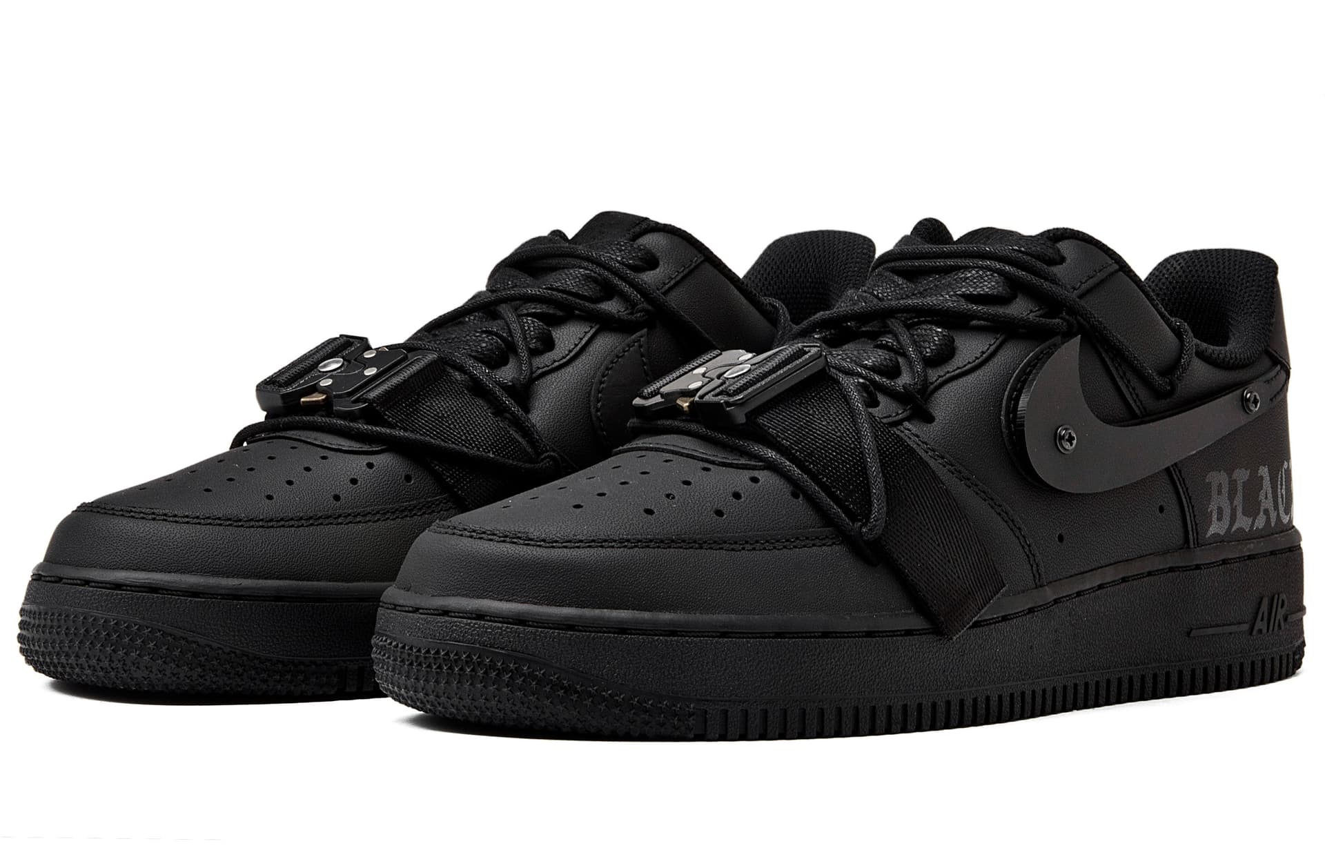 Кроссовки Nike Air Force 1 '07 Low Black — фото 4