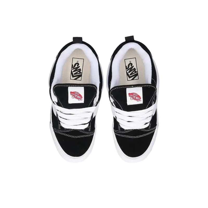 Кроссовки Vans Knu Skool Low Топ Скейтборд Обувь Унисекс Черный белый - изображение 3