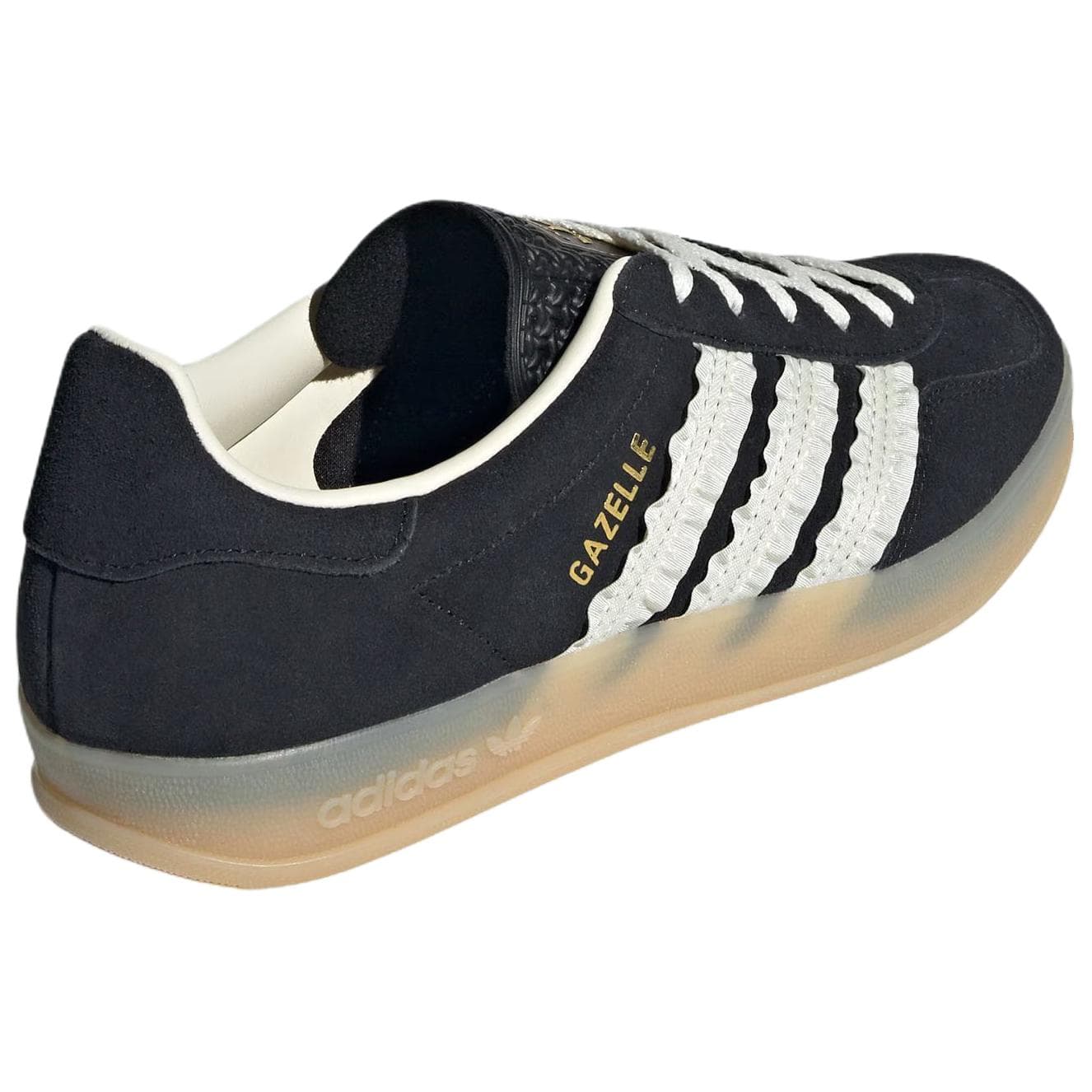 Кроссовки Adidas Originals GAZELLE INDOOR Low Топ Скейтборд Кроссовки Женские Черные - изображение 4