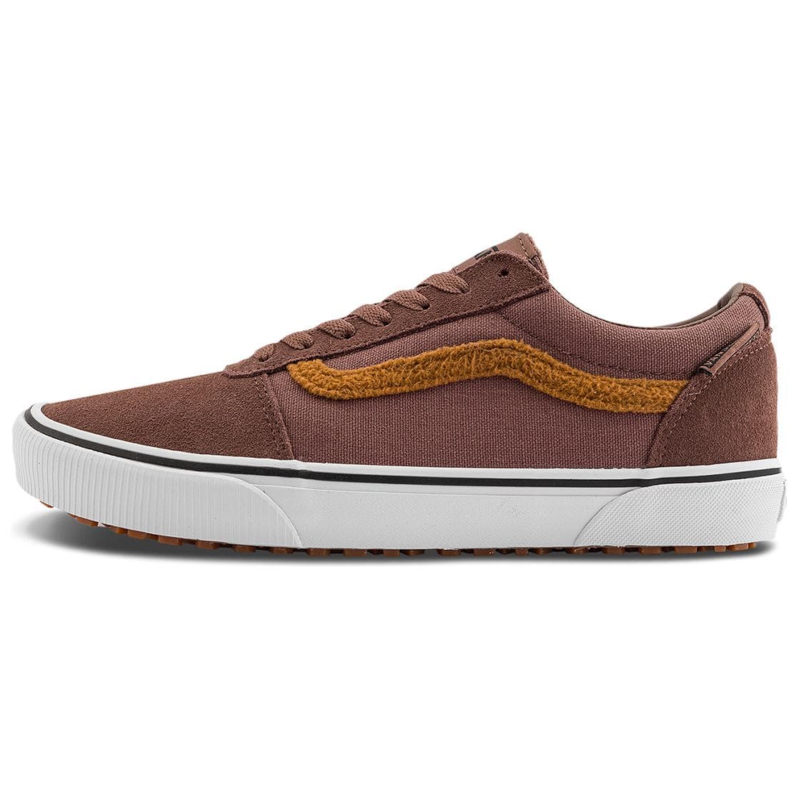 Кроссовки Vans Ward Аbrasion-Resistant Низкие Кроссовки для Скейтбординга Мужские Коричневые Белые - изображение 1