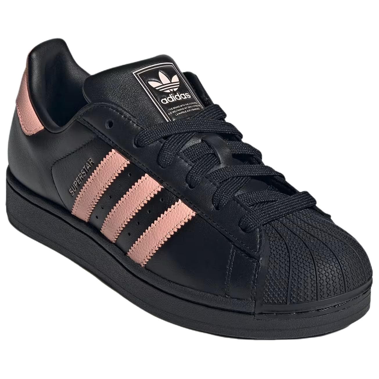 Кроссовки Adidas Originals Superstar Кожаные Скейтборд Кроссовки Женские Черные - изображение 3